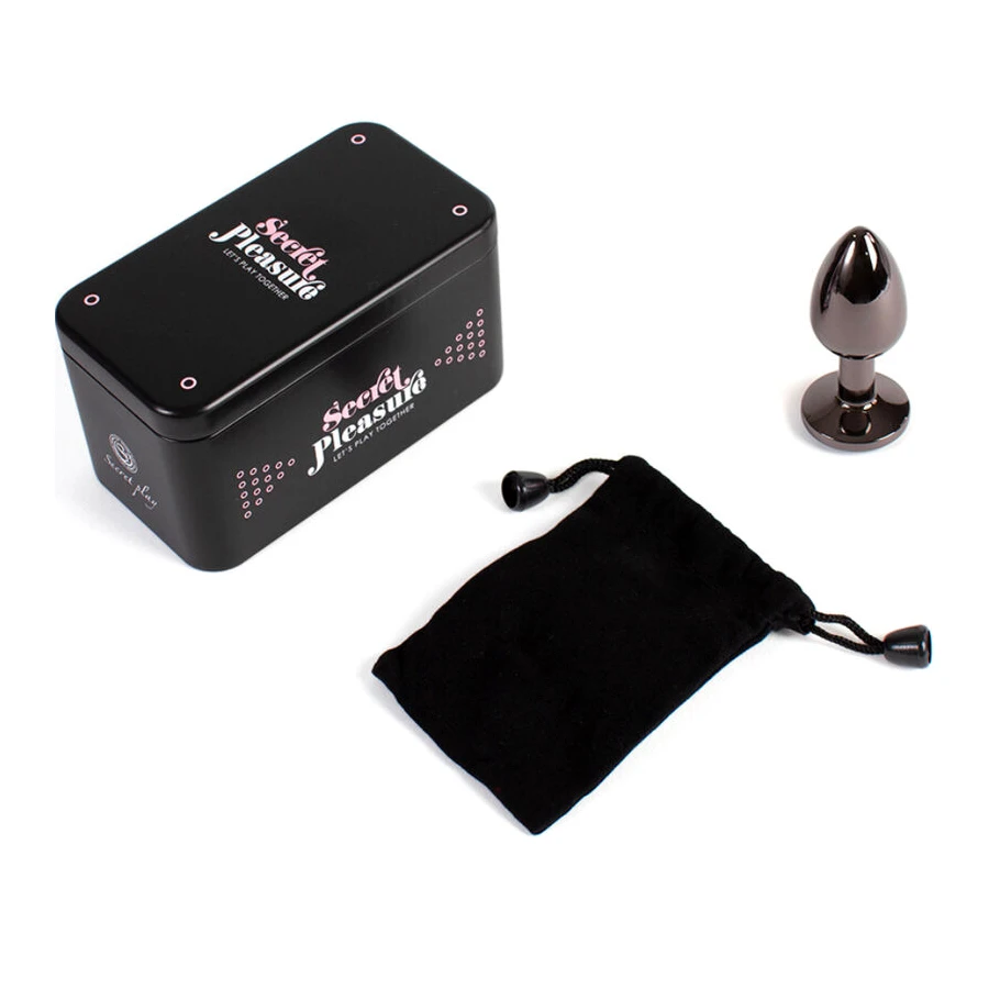 SECRETPLAY - BUTT PLUG GUNMETAL TAGLIA PICCOLA 7 CM